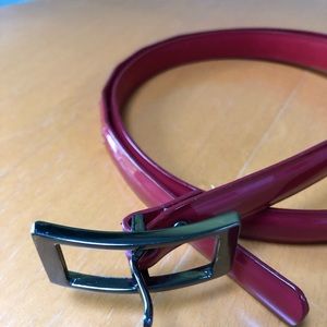 Talbots skinny red belt Small